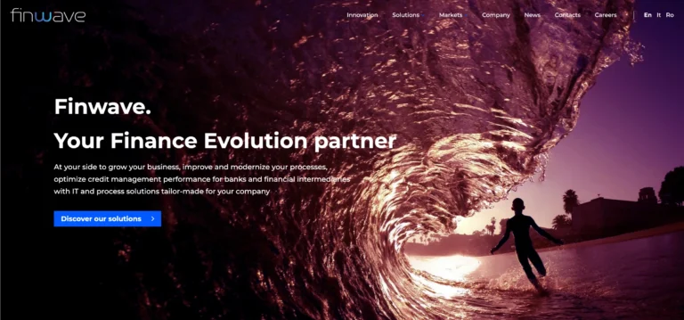 Finwave Platform homepage screenshot