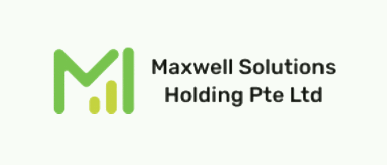 Screenshot of the homepage of Maxwell Solutions Holding Pte Ltd, displaying the platform’s layout and user-facing interface.
