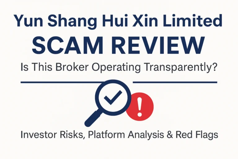 Screenshot of the homepage of Yun Shang Hui Xin Limited, showcasing the platform’s design and main interface.