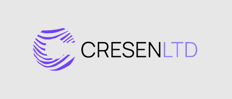 Screenshot of the logo of Cresen Ltd trading platform, displaying the platform’s layout and core visual elements.