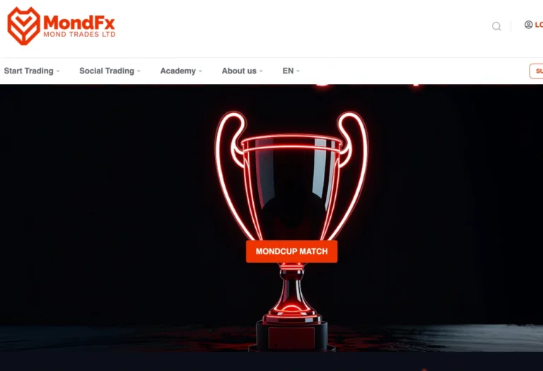 MONDFX homepage screenshot scam review featured image