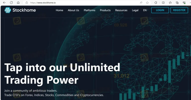 Stockhome Trading platform review screenshot