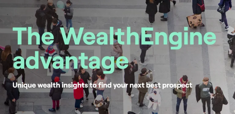 Wealthengine homepage screenshot scam review featured image