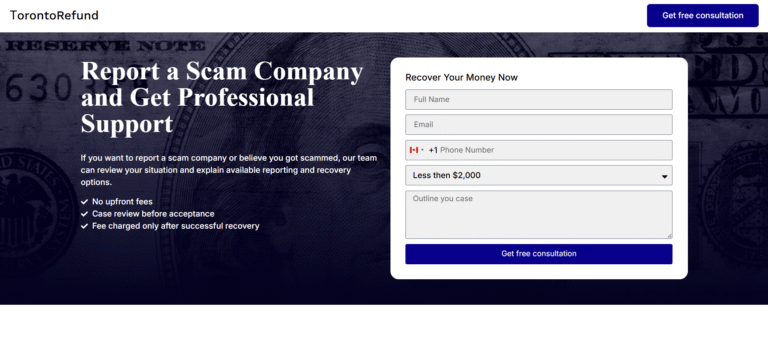 TorontoRefund.pro Scam Review Canada: Can This Recovery Company Really Help Victims? TorontoRefund.pro Scam Review Canada